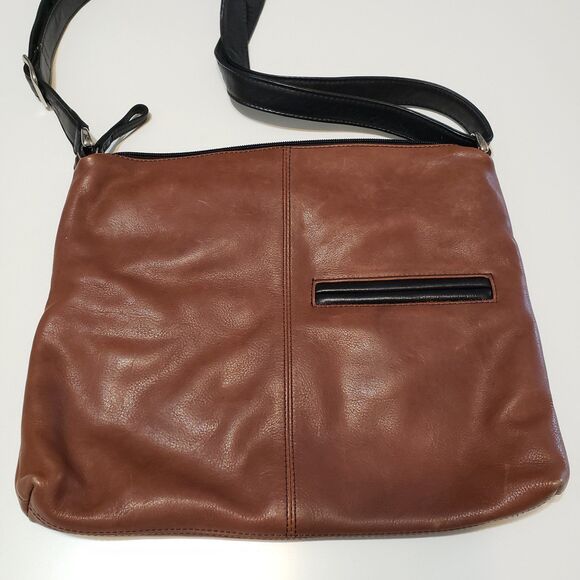 Genuine Leather Shoulder Purse with Adjustable Strap - Picture 2 of 6